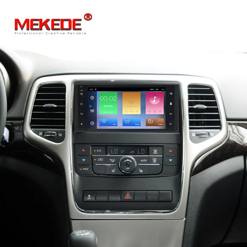 Android 9 автомобиля gps навигации радио плеер для JEEP Grand Cherokee 2011 2012 2013 стерео аудио кабель 8 ядер 2 ГБ+ 32 ГБ, navi