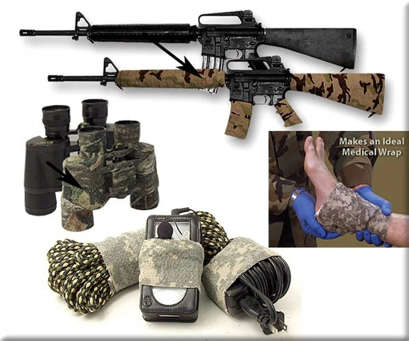 Элемент камуфляж эластичный Камо Хлопок ленты Военная Airsoft Пейнтбол винтовка пистолет аксессуары EX388