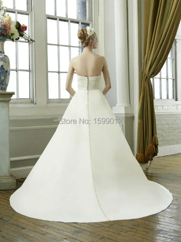 2014 New White/Ivory Simple Ball Gown Princess Custom Wedding Dress Bridal | Свадьбы и торжества