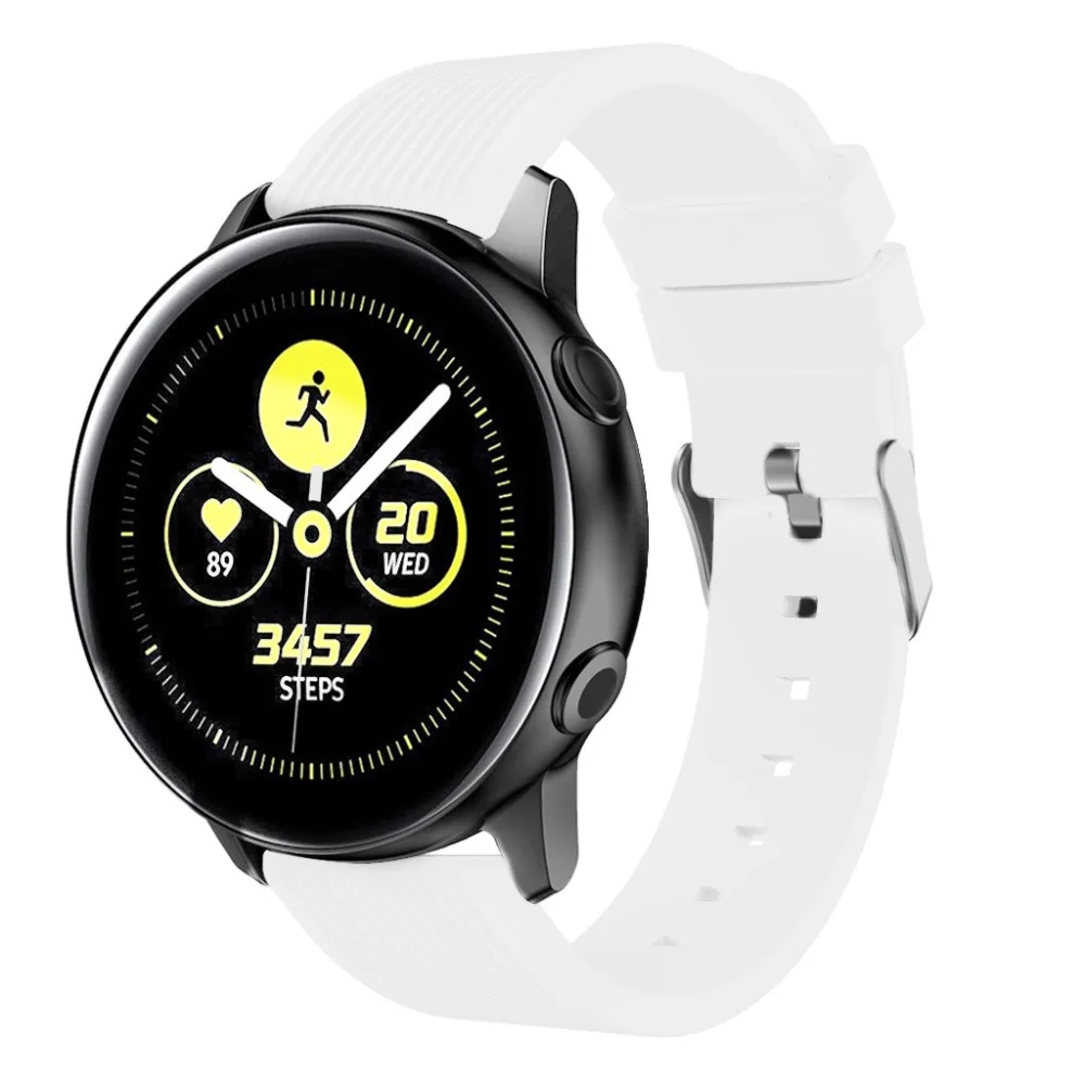 for Samsung Galaxy Watch Active Band Silicone Wristband for Galaxy Watch 46mm Bands Bracelet Watch Strap 20mm Watch Band