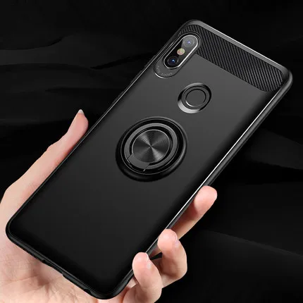 For Xiaomi Redmi Note 5 Pro Case Soft Silicone With Ring Stand Skin Protective Back Cover for xiaomi redmi note shell |