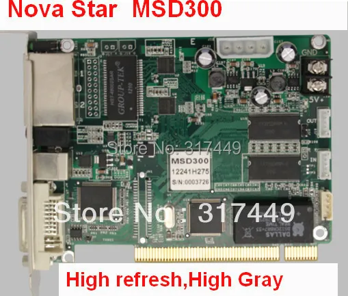 NOVASTAR отправляющая карта MSD300 высокое обновление высокий серый класс контроллер