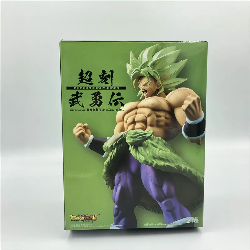 Dragon Ball Z Super Broly Movie Ver. Зеленые волосы против Гоку броли Супер Saiyan боевой формы ПВХ Фигурки Модель DBZ 24 см