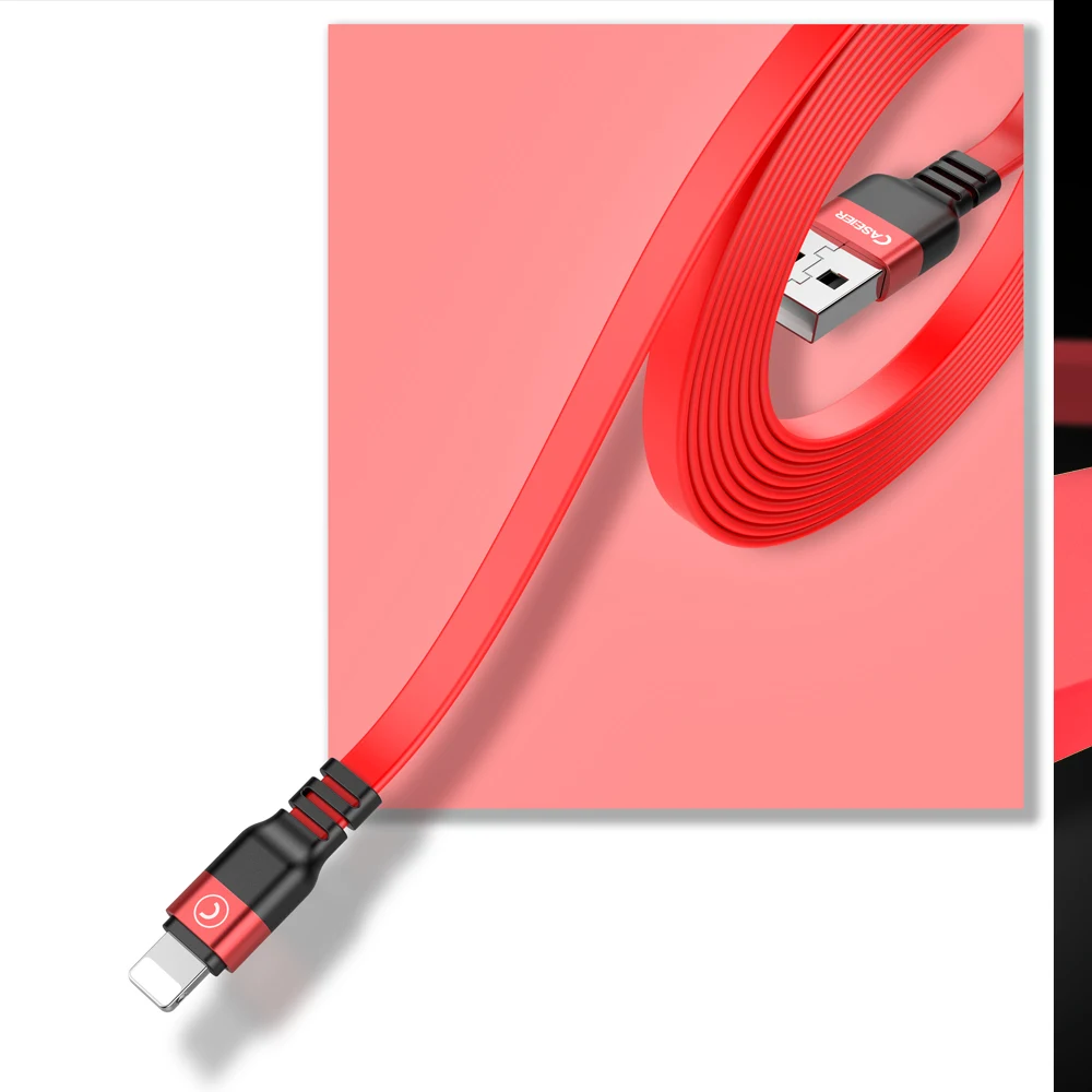 CASEIER 1 м Micro USB кабель 2.3A Быстрая зарядка USB кабель для передачи данных для samsung Xiaomi HUAWEI Tablet Android usb зарядный кабель зарядного устройства - Цвет: Red