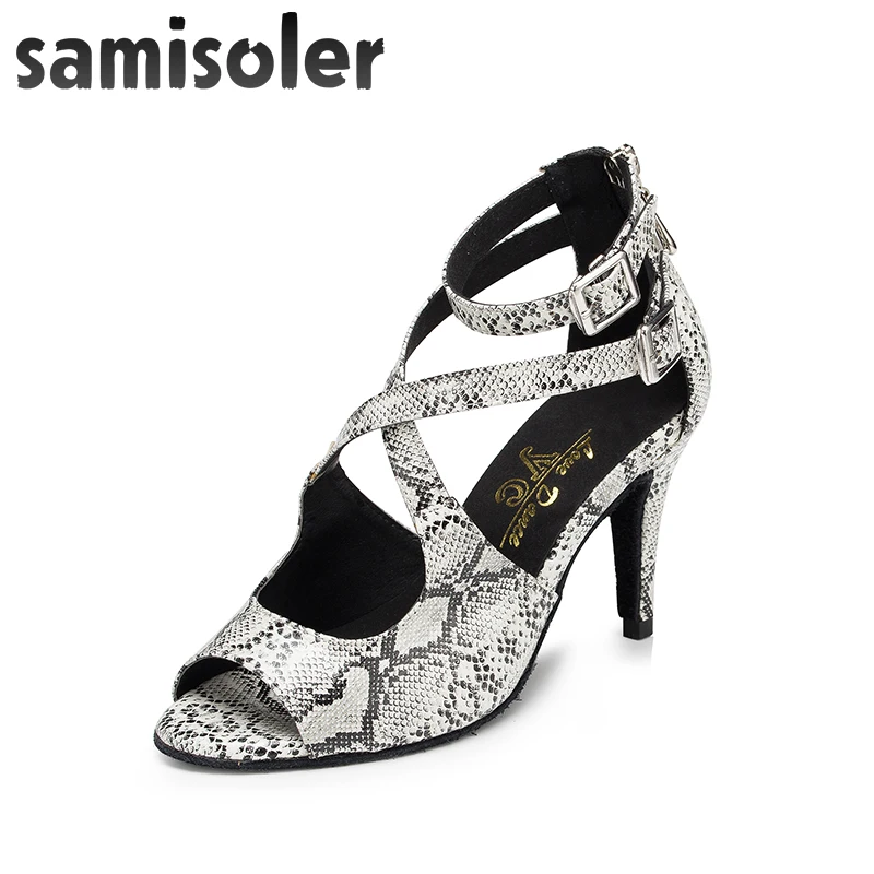 Samisoler dance shoes leather Ballroom women Fashion Salsa Women tango jazz Latin Dance Shoes Professional S | Спорт и развлечения