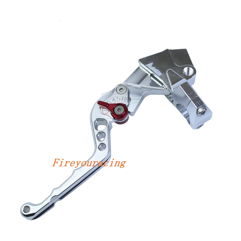 Left Clutch Silver Adelin рычаг руль гидравлический клатч главный цилиндр тормозного насоса moto rcycle Racing moto универсальный для Yamaha Kawasaki Suzuki - Цвет: Left Clutch Silver