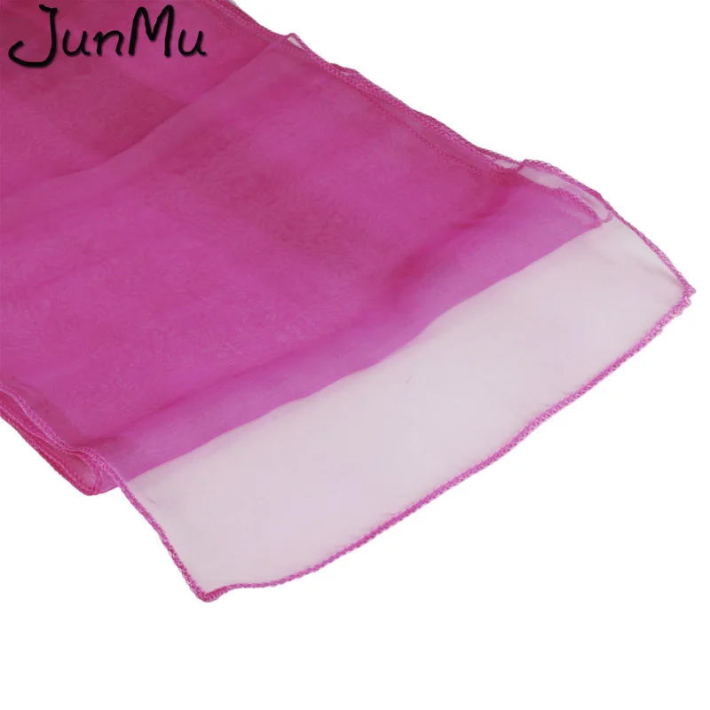 fuchsia 5 шт./лот изящная ткань органза 30 см x 275 см узкая скатерть из органзы подлокотники лента для свадьбы для вечеринки, дня рождения Рождество Декор - Цвет: fuchsia