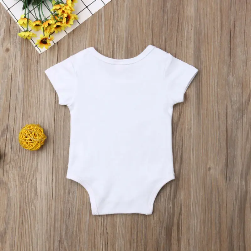 2019 Newborn Infant Toddler Baby Boys Girls Bodysuit Short Sleeve Letter Printing Bodysuits Summer Jumpsuit Casual Outfits | Детская