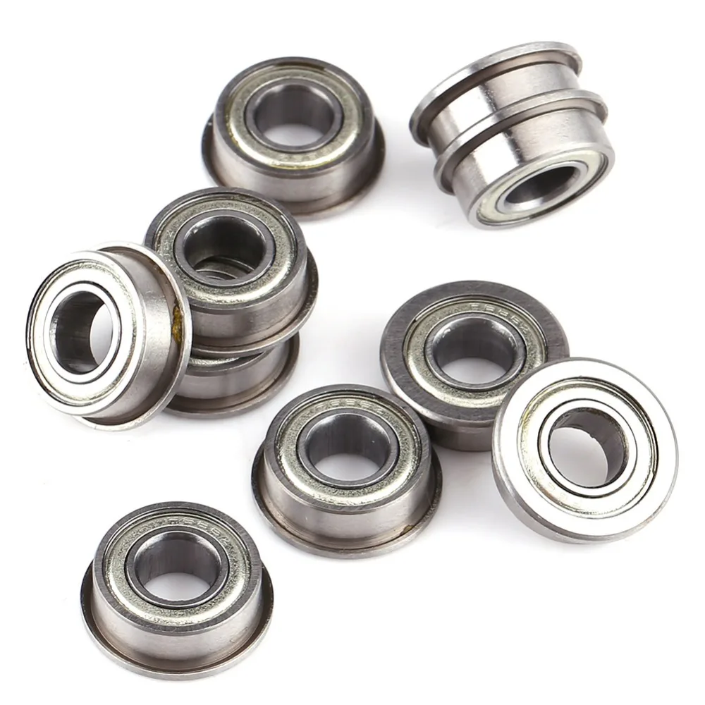 

6x13x5mm 10pcs/lot F686ZZ Mini Metal Steel Double Shielded Flanged Ball Bearings Steel