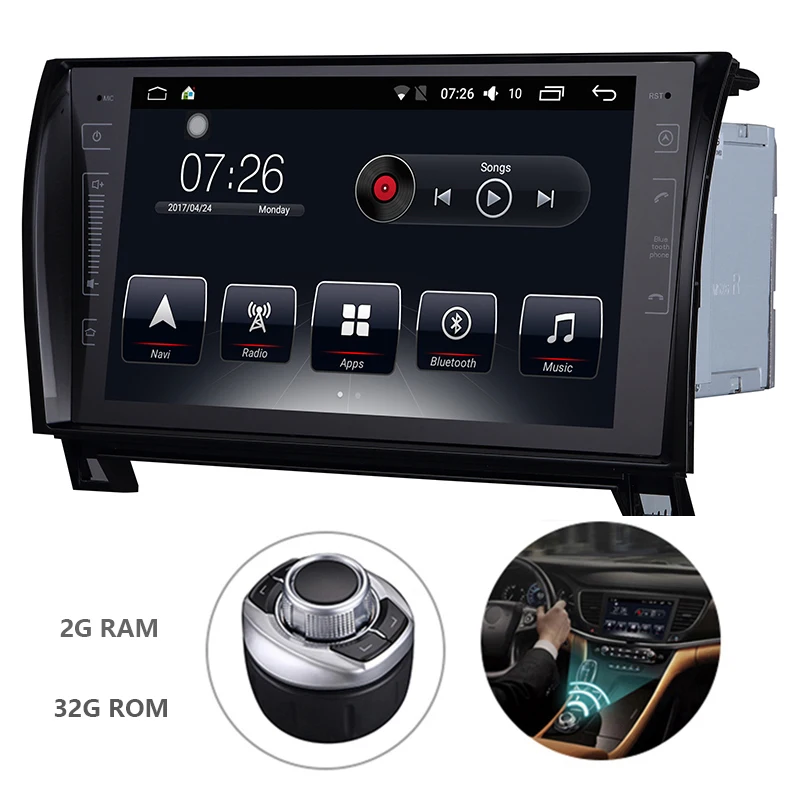 Android 2 Din Автомобильный мультимедийный dvd плеер для Toyota Sequoia/Tundra GPS навигационная