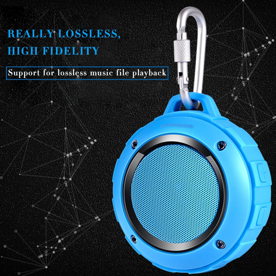Портативный беспроводной Bluetooth динамик водонепроницаемый tf-карта сабвуфер Bluetooth Колонка объемная мини-колонка, динамик с микрофоном