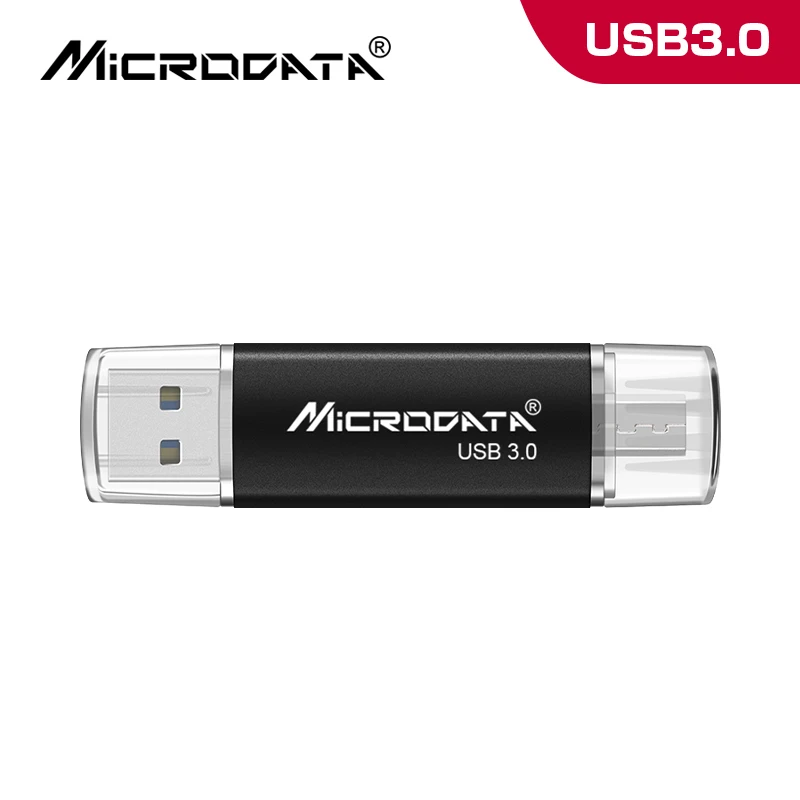 Черный Полная емкость Usb 3,0 OTG USB флеш-накопитель для смартфонов/планшетов/ПК 16 ГБ 32 ГБ 64 Гб 128 ГБ мини-накопитель высокоскоростной флеш-накопитель - Цвет: Черный