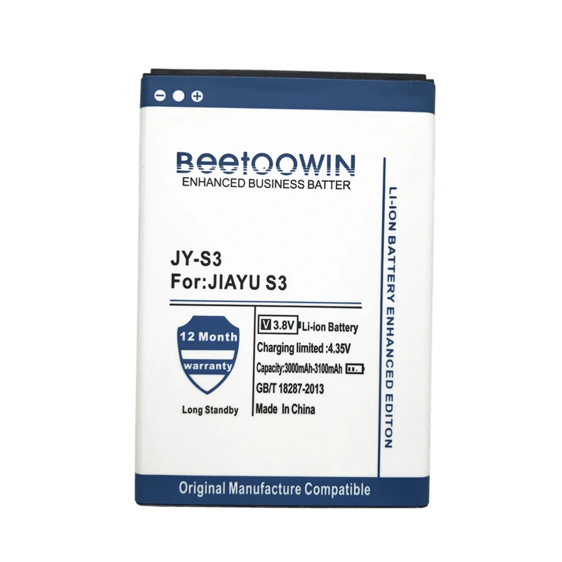 BEETOOWIN 3100 мАч высокой емкости JY S3/JY-S3 батарея для JIAYU S3 батареи+ номер отслеживания