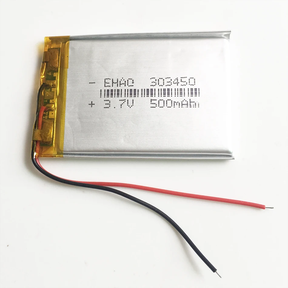 5 шт. 3,7 в 500 мАч 303450 литий-полимерная аккумуляторная батарея для Mp3 gps psp Vedio камера DVD MP4 MP5 динамик