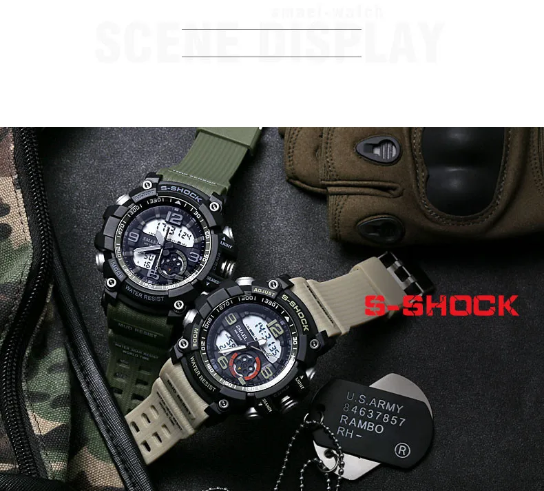 Роскошные спортивные мужские часы G style, модные, светодиодный, цифровые, ударные, кварцевые часы, водонепроницаемые, повседневные, военные, наручные часы, Relogio