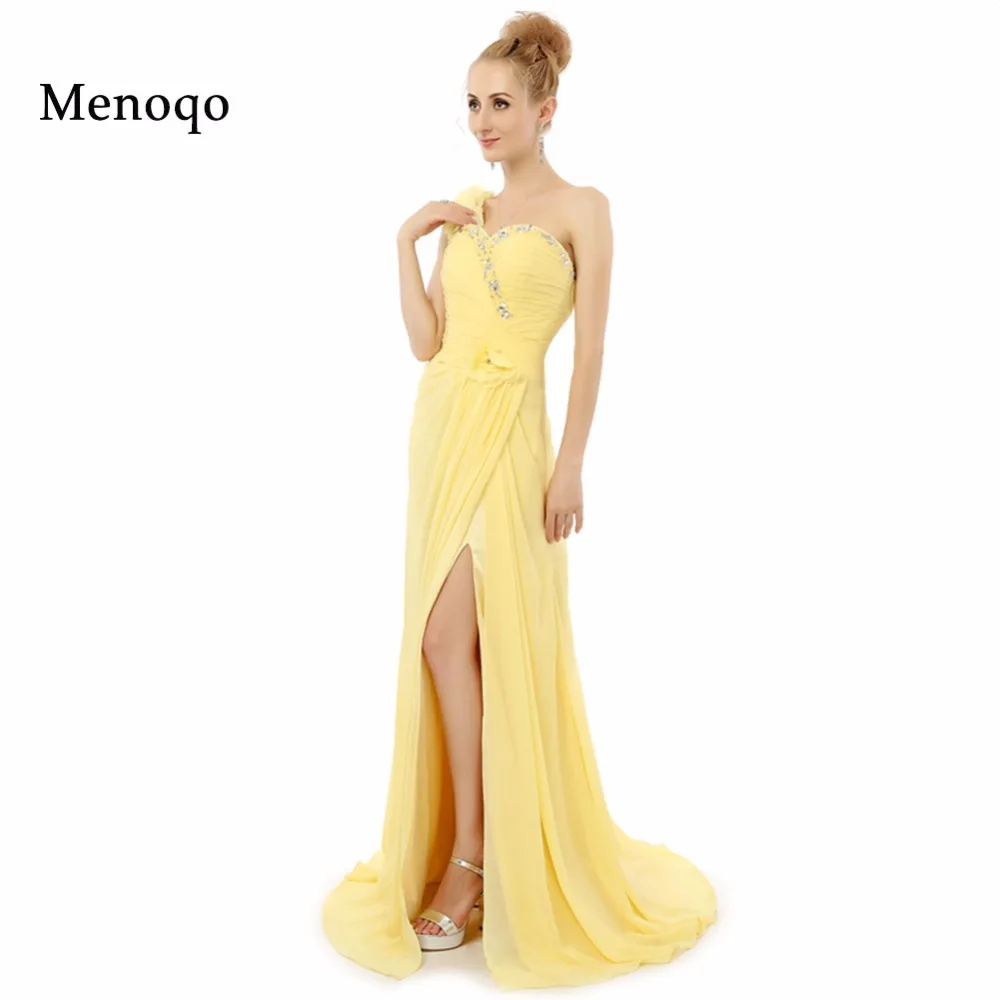 Vestidos de festa Abendkleider ТРАПЕЦИЕВИДНОЕ шифоновое длинное вечернее платье с разрезом на