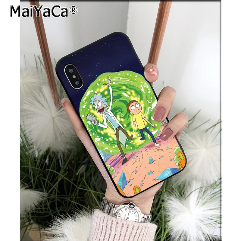 MaiYaCa Рик и Морти смешной мультфильм комикс ТПУ Мягкие аксессуары для телефона