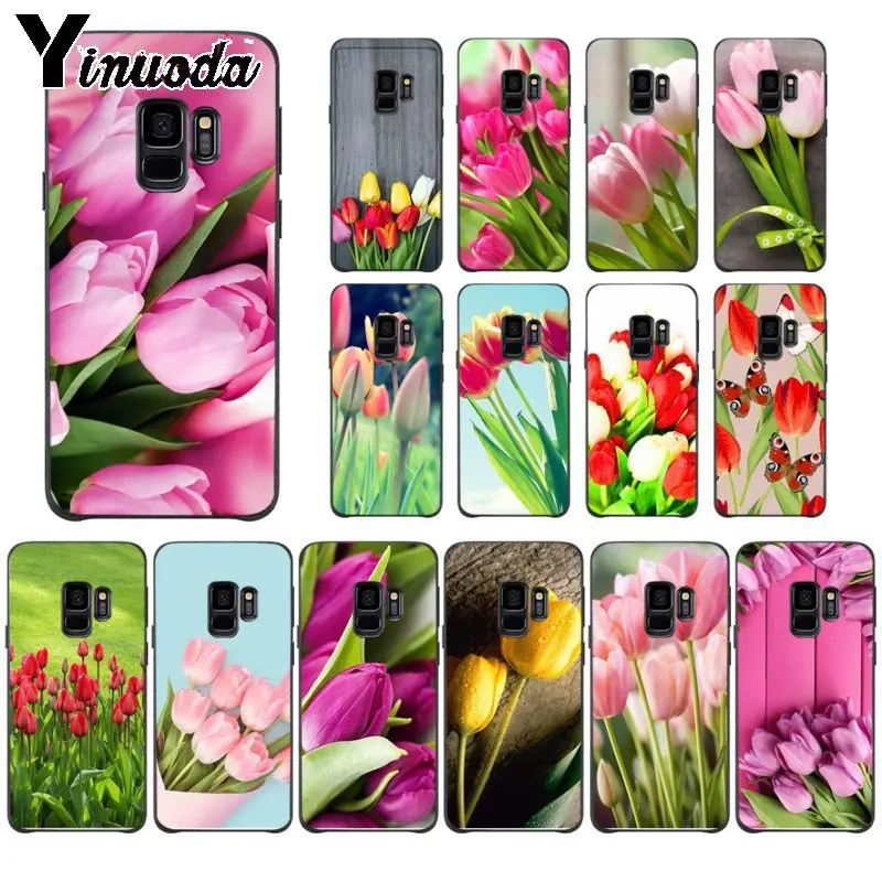 Yinuoda тюльпан красивые цветы Мягкий силиконовый чехол для телефона Samsung Galaxy s9 s8plus