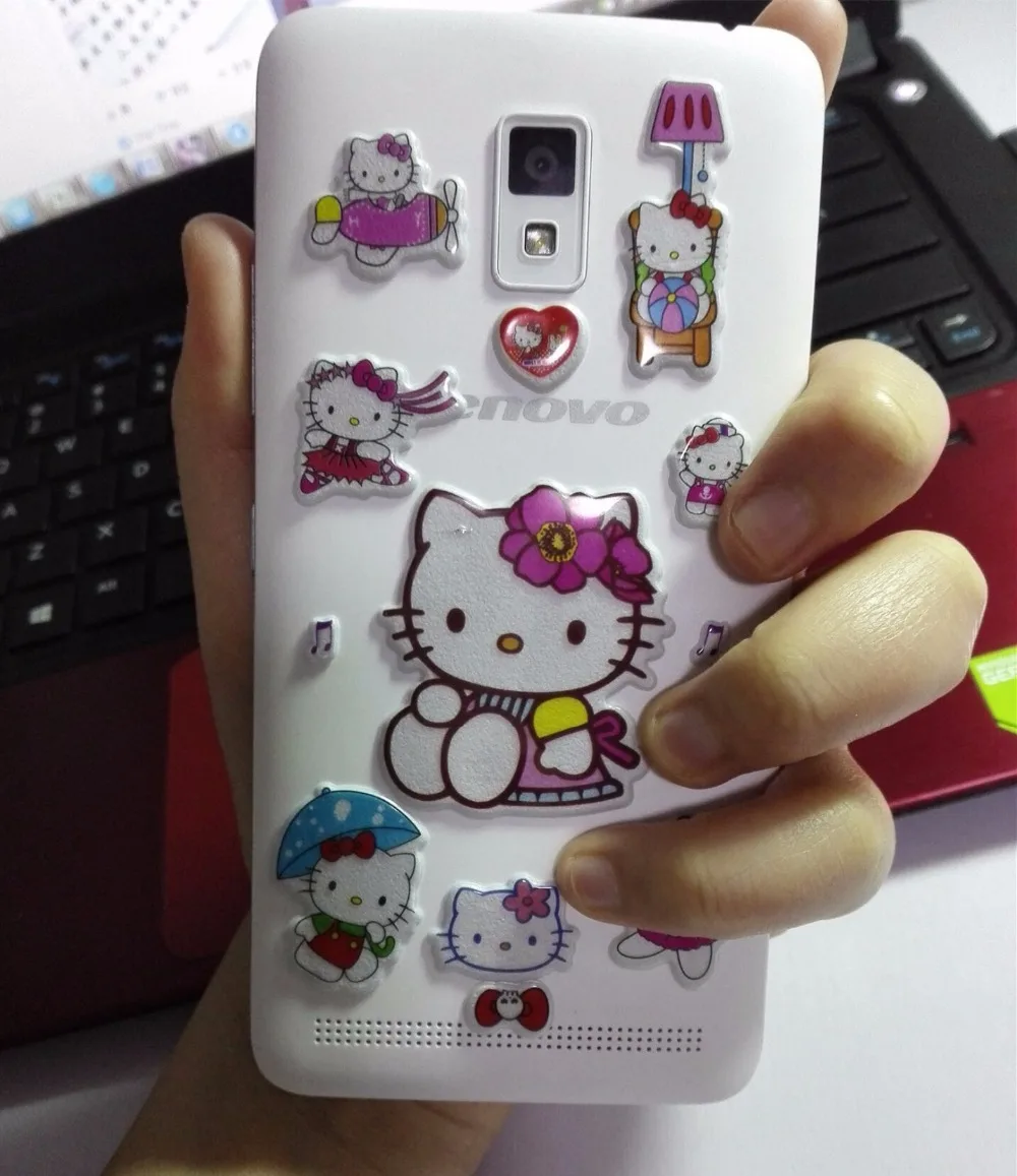 10 листов/Набор Kawaii hello kitty Пена мультфильм 3D стикер с рисунком из мультфильма DIY