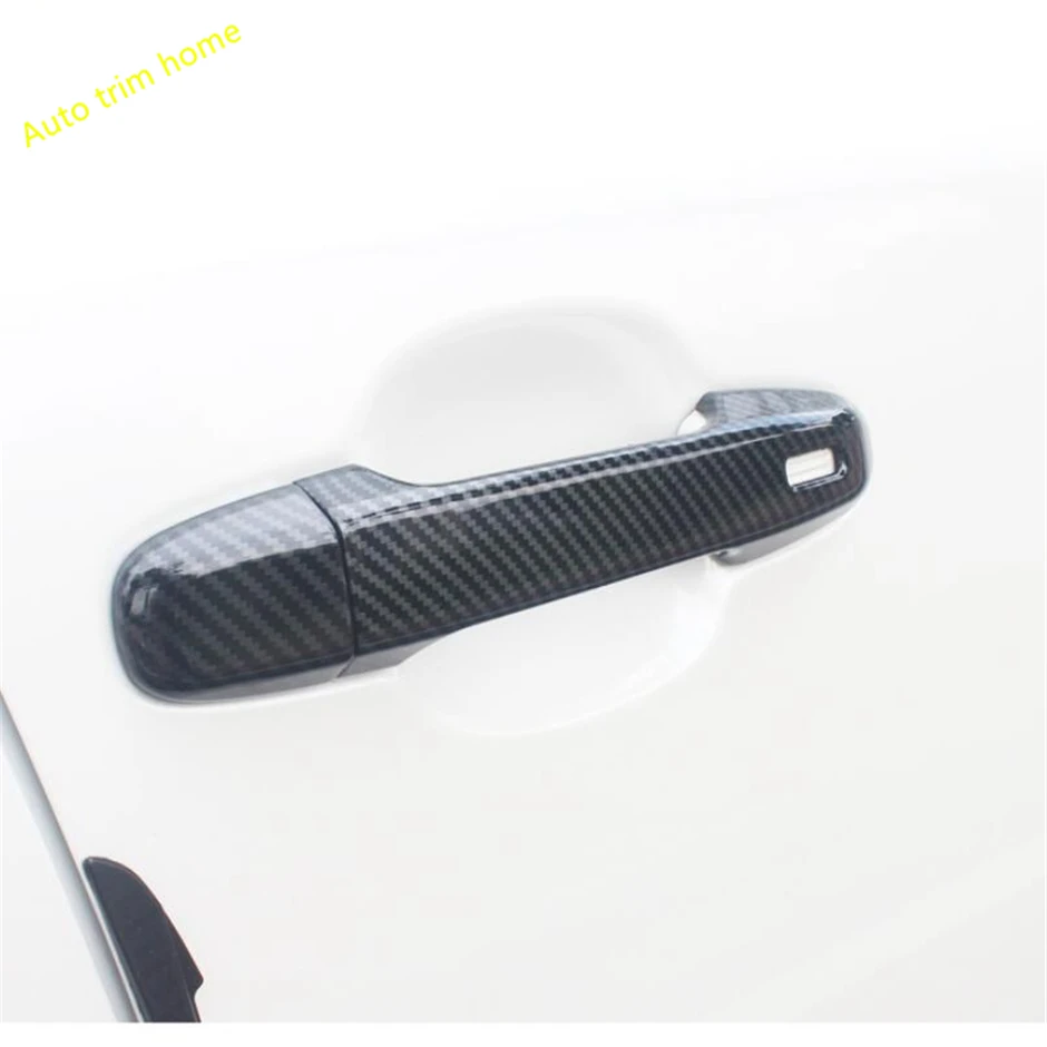 

Lapetus Front Door Pull Doorknob Handle / Bowl Cover Trim ABS Fit For Toyota C-HR CHR 2016 - 2021 Chrome / Carbon Fiber Look
