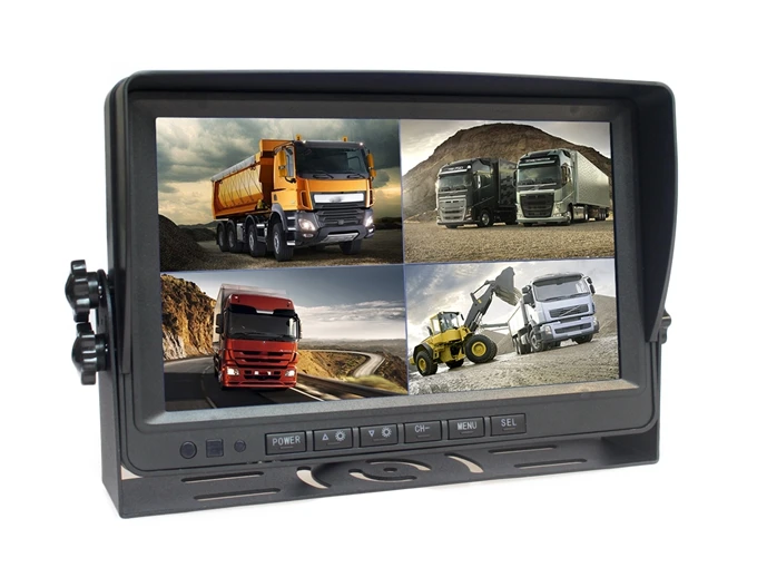 SMALUCK AHD 9 дюймов Сплит QUAD Автомобильный Монитор 960P AHD IR ночное видение камера заднего вида Водонепроницаемая с SD картой видео запись