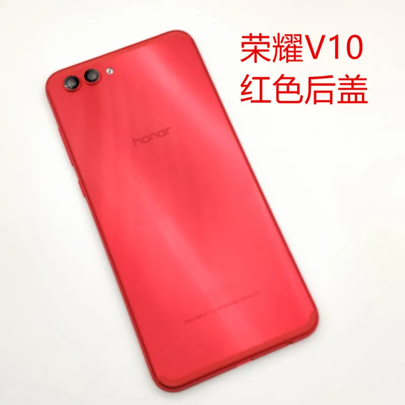 red no simcard Подарок+ для huawei Honor V10 BKL-L09 BKL-TL10/Honor View 10 задняя крышка батарейного отсека, чехол для корпуса, запчасти для заднего стекла - Цвет: red no simcard