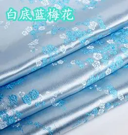 90 см* 100 см парча ткань Cos кимоно костюм Cheongsam шелковая парча ткань/Сливовая серия Косплей свадебное платье Farbic - Цвет: 9