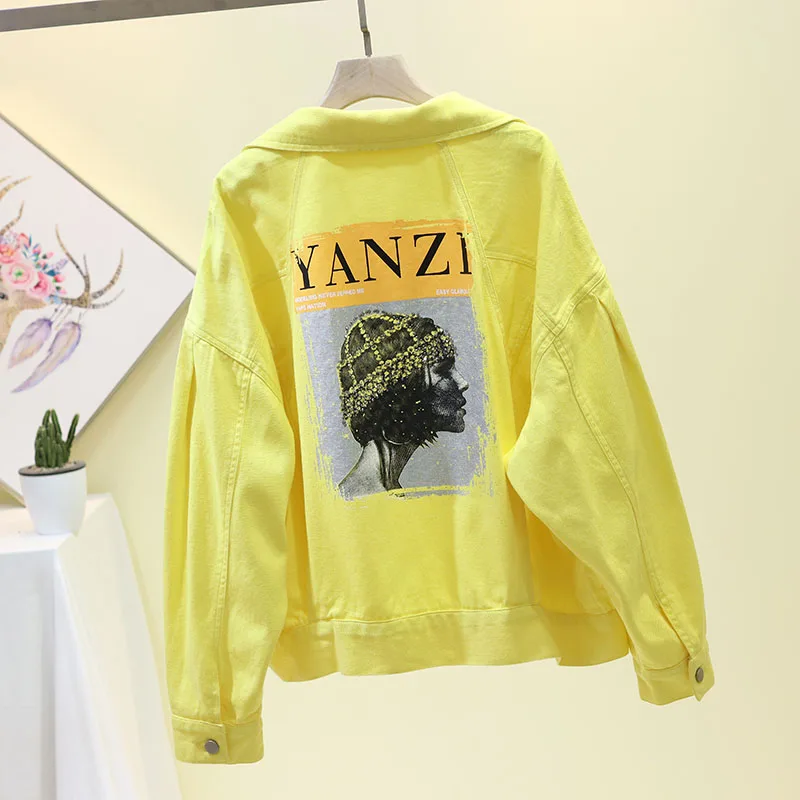 2019 Весенняя Высококачественная короткая женская джинсовая куртка базовое