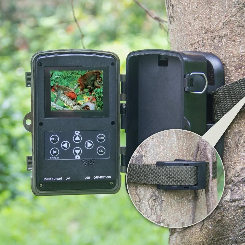 Камера ночного видения для охоты 12MP 1080P камера наблюдения за дикой природой