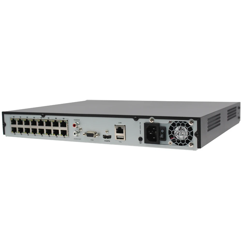 Сетевой видеорегистратор UniLoo 4K Серии HK OEM 16CH POE NVR сетевой ONVIF совместимый с