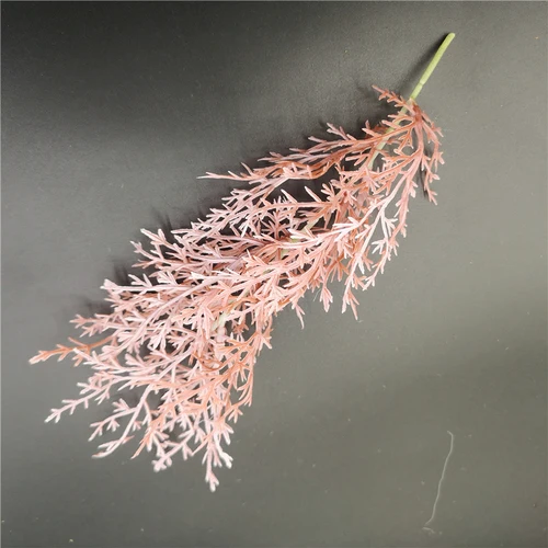 15cm light pink 1 шт. декоративное растение поддельные коралловые травы с листьями декорации стены DIY ВЕНОК аксессуар Блестящий Фон для фотосессии украшения - Цвет: 15cm light pink