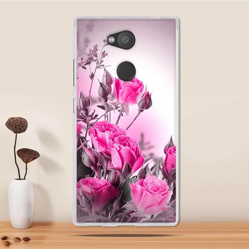 Чехол 5 дюйма для Sony Xperia L2 чехол Мягкий Силиконовый ТПУ 3D задняя крышка чехлы |