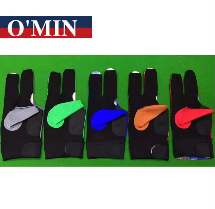 Качественные дышащие перчатки для бильярда O'min