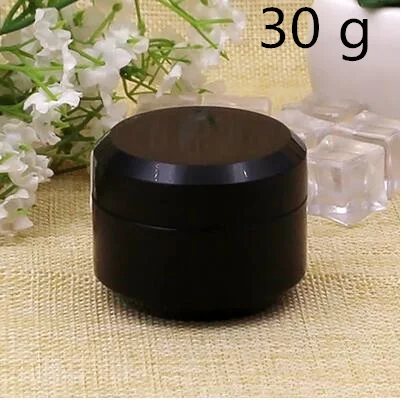 50 шт. 5 10 15 30 г Черный пластик для упаковки образцов jar мужской крем для глаз уход за кожей емкость для жидкостей - Цвет: 30 g black jar