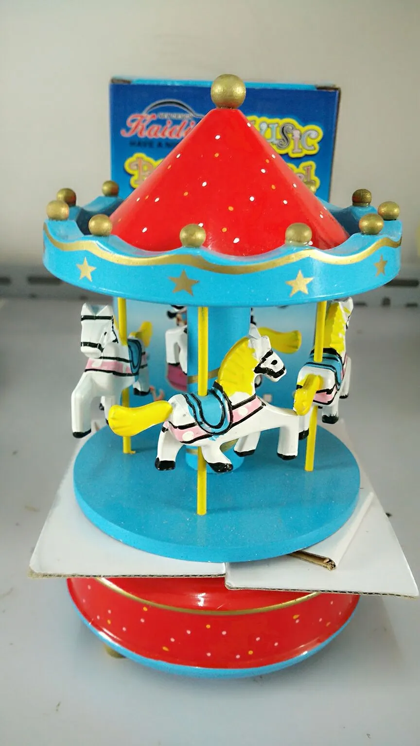 Оптовая продажа 100 шт./лот карусель музыкальная шкатулка для детей свадебный