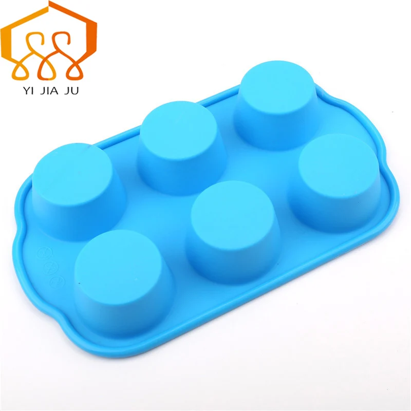Силиконовая форма для выпечки 6 даже круглый стаканчик кекса/Форма