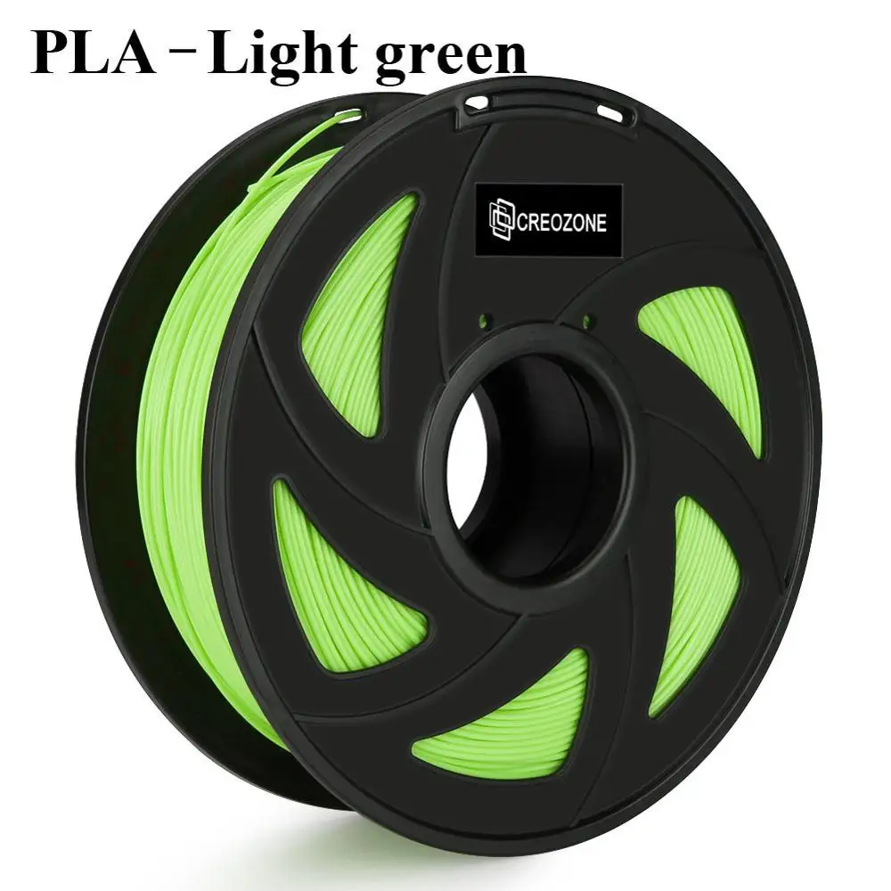 PLA-Light-Green Нить для 3d принтера CREOZONE 1,75 мм 1 кг PLA ABS Нейлон Дерево TPU PETG Carbon ASA PP PC 3D пластиковая печатная нить из России - Цвет: PLA-Light-Green