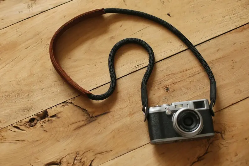 Скалолазающая веревка из коричневой кожи 10 мм плечевой ремень ручной работы для