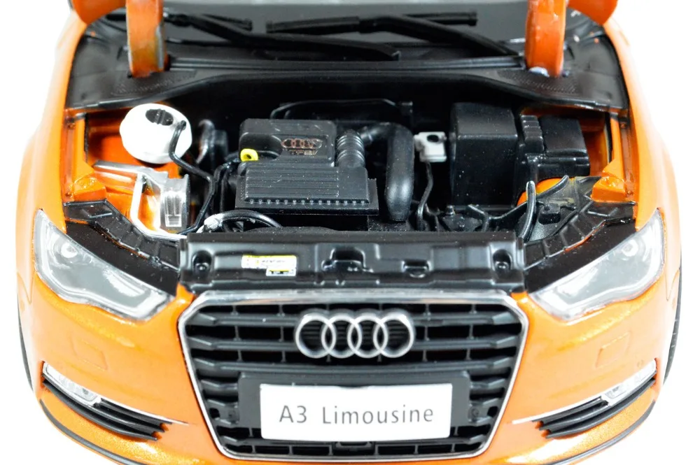 1/18 1:18 1 18 масштаб Audi A три седана лимузин оранжевая статическая имитация литый под
