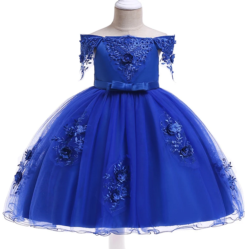 2022 Summer Dress Girl Shoulderless Princess Kids Dresses For Girls Children Clothing Party And Wedding 10 Year | Детская одежда и