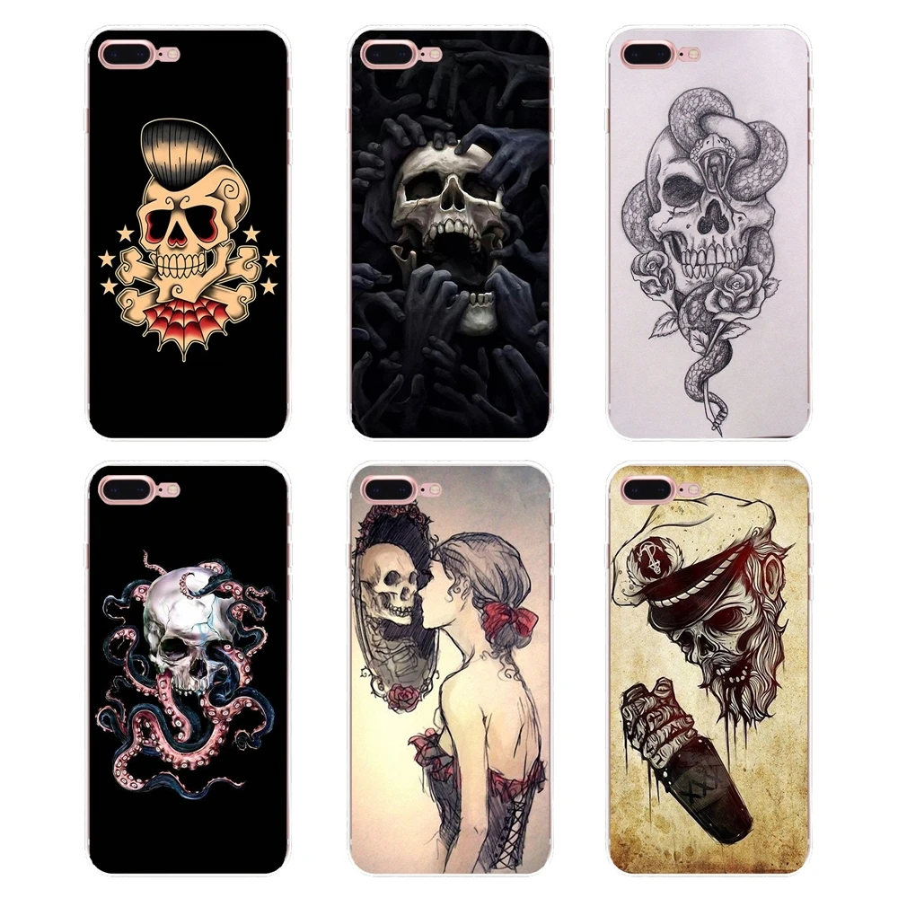 TPU Silicone Case flower Skull Lady Man Painted For Sony Xperia Z Z1 Z2 Z3 Z5 compact M2 M4 M5 E3 T3 XA Aqua LG G4 G5 G3 G2 Mini |