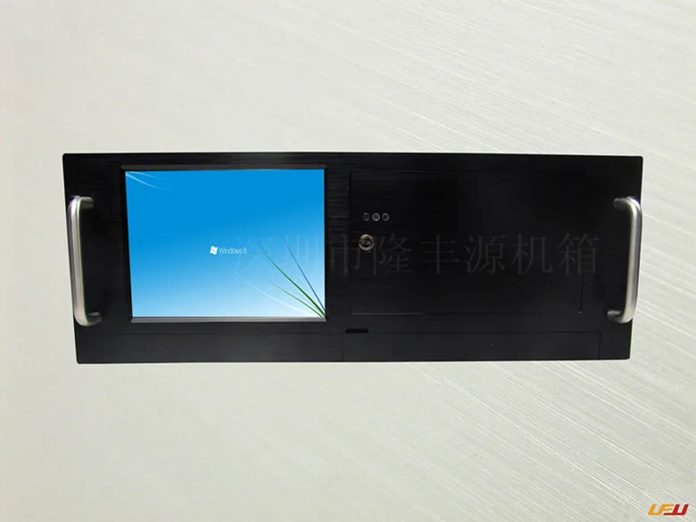 4U industrial server device integrated chassis HD size 8-inch touch screen panel PC Power 1.2 thicken |