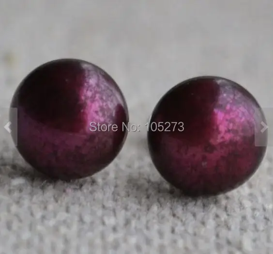 Perfect Pearl серьги AAA 10 11 мм бордового цвета натуральный пресноводный жемчуг
