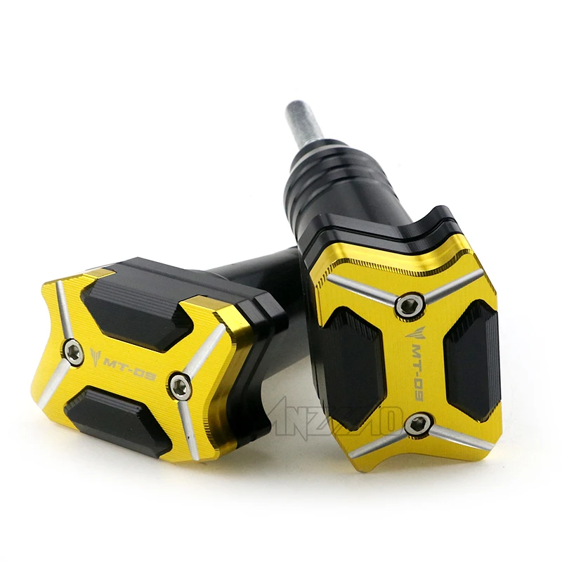 Pair CNC Aluminum Frame Sliders Fairing Engine Tank Protectors Crash Pads Modified Accessories for YAMAHA MT09 2015 2016 | Автомобили и