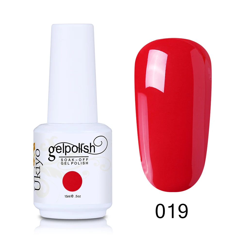 Ukiyo 15 мл УФ гель лак для ногтей Vernis Полупостоянный праймер верхнее покрытие Лак чистый цвет лак гель лак