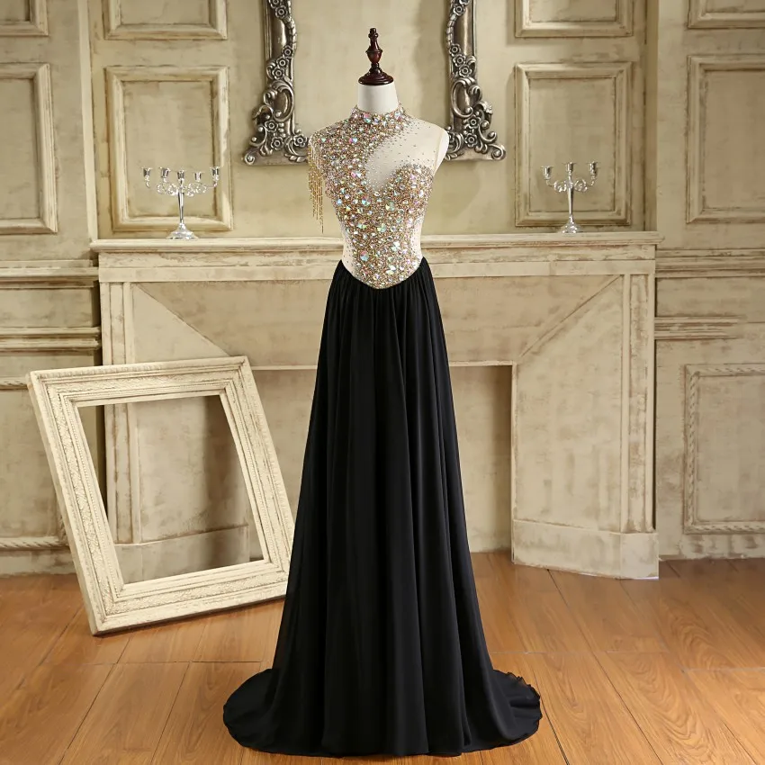 Ilovewedding Русалка Выпускные платья Строгие Черные Атласные туфли на Средства ухода