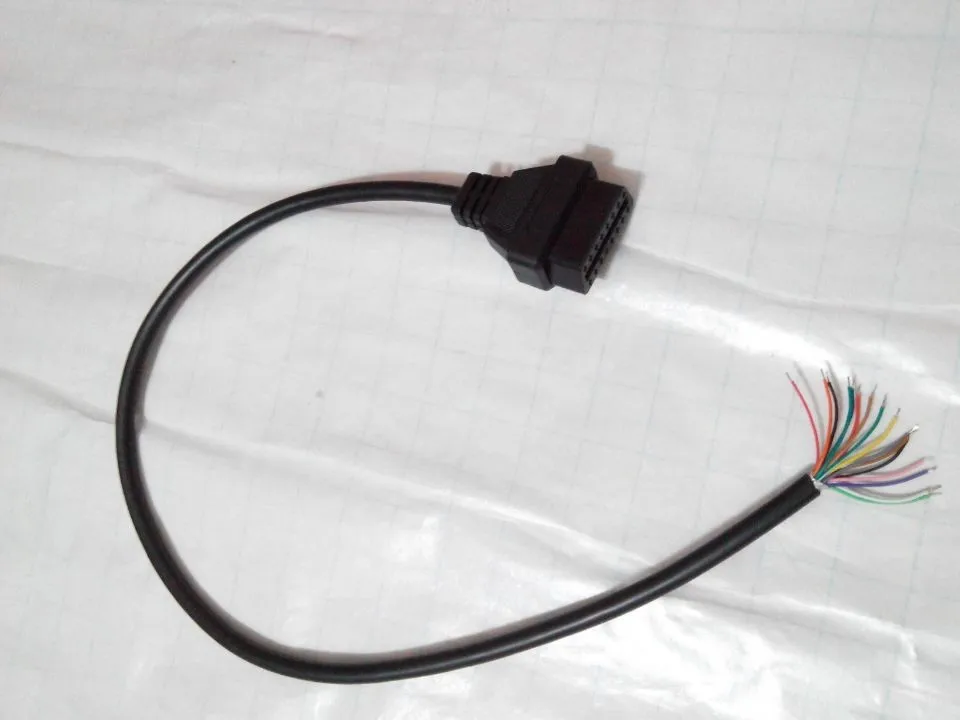 Высококачественные автомобильные аксессуары OBDII J1962f для открытия OBD2 OBD 2 16 PIN 16 PIN гнездовой соединительный кабель 0,6 м 1 штука
