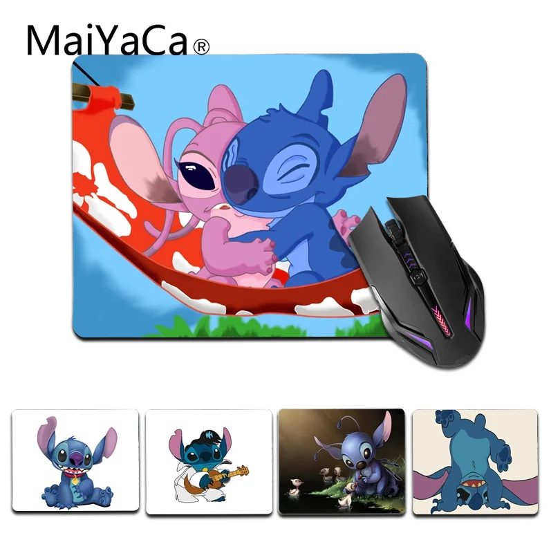 MaiYaCa винтажный крутой милый мультфильм, Стич офисные мыши резиновый Размер коврика для компьютерной мыши для 25X29 см Силиконовые коврики для мыши