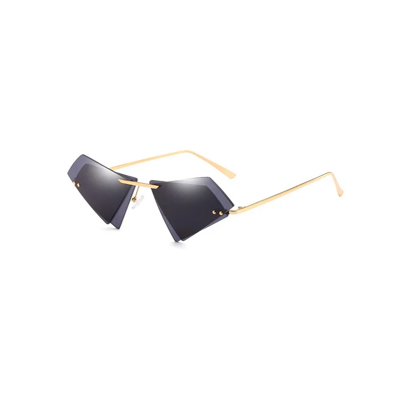 

Heart sunglass personality double lens frameless sunglasses new men and women trend sun glasses fashion sunglass JY66265