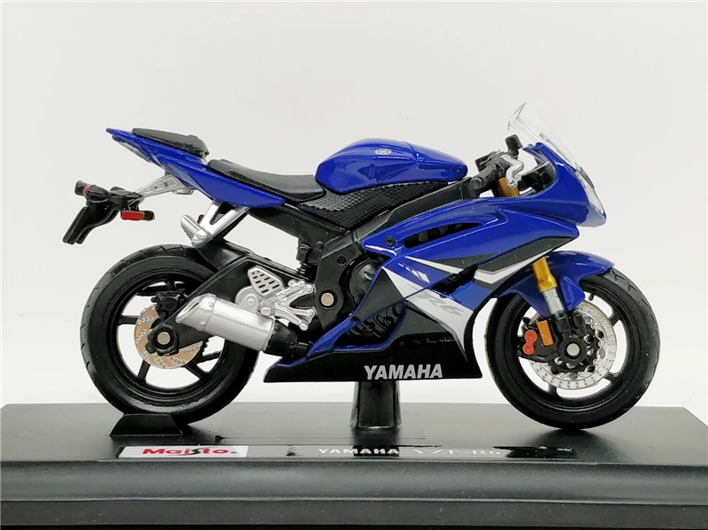 Maisto 1:18 Yamaha YZF-R6 синий литье под давлением модель мотоцикла